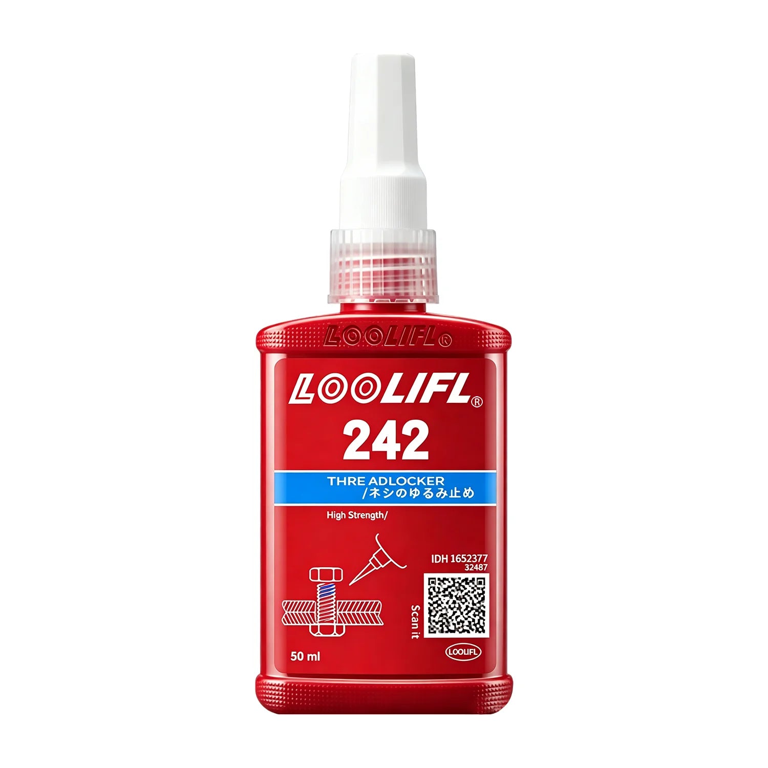 242 Blue 271 Red Threadlocker Adhesive Medium High Strength Screw Lock Sealant Anti-loosening Thread Seal for Metal Bolts Nuts