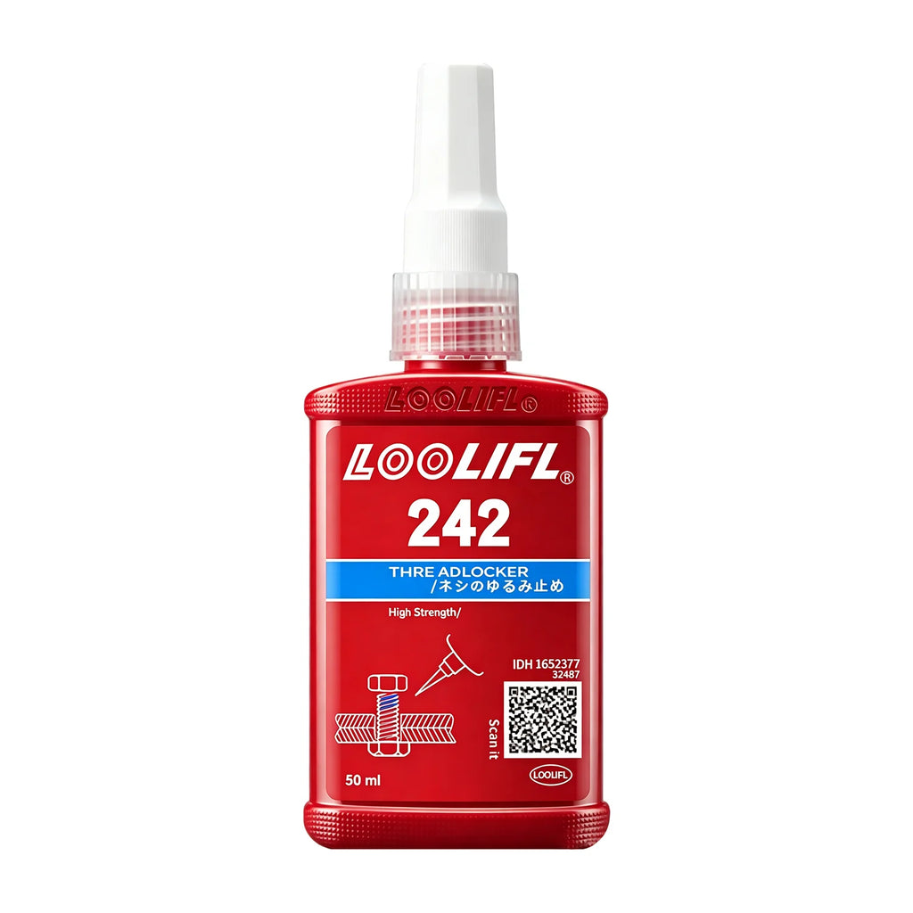 242 Blue 271 Red Threadlocker Adhesive Medium High Strength Screw Lock Sealant Anti-loosening Thread Seal for Metal Bolts Nuts