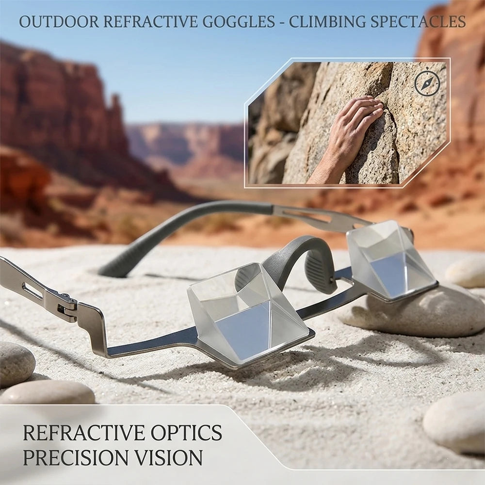 Climbing Belay Refractive Glasses High Transparent Comfortable Optical Spectacles Rock Hiking Goggles Outdoor Eyewear Camping