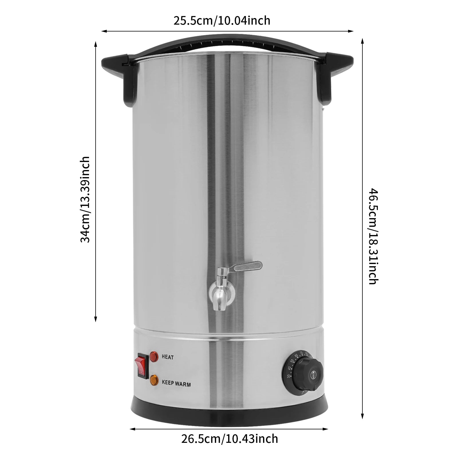 8L/10L/12L/15L Wax Melter for Candle Making, 1.8KW Electric Wax Melt Oven Stainless Steel Wax Melting Pot Wax Warmer Machine Kit