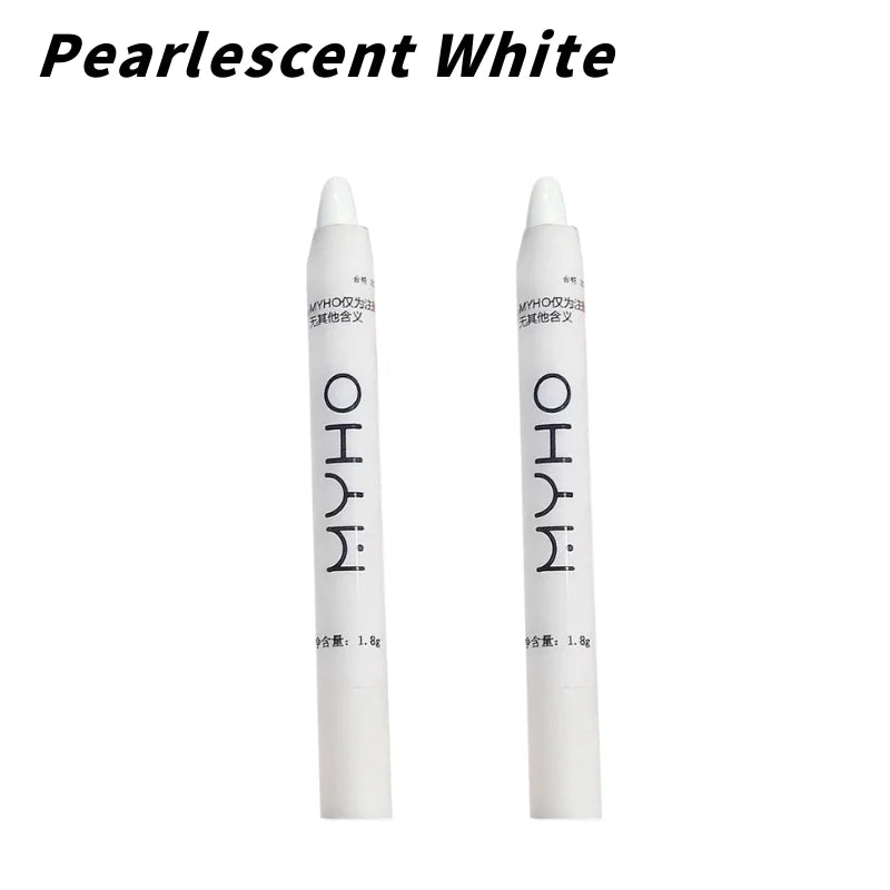3 colors Glitter Lying Silkworm Pen Matte White Pearlescent White Pearl Silver Lying Silkworm Highlighter Brightening Makeup