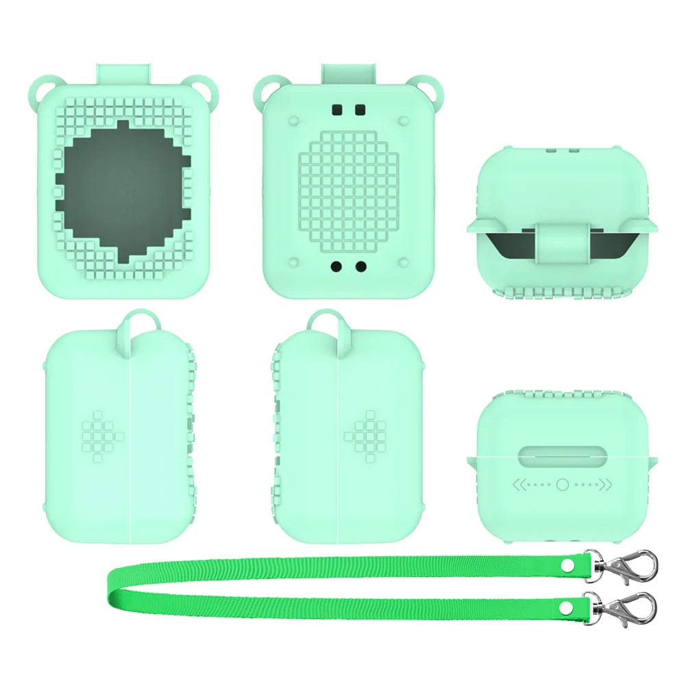 Silicone Carrying Case for Bitzee Interactive Toy Digital Pet Protective Cover with Lanyard Waterproof Shockproof Protective Cas