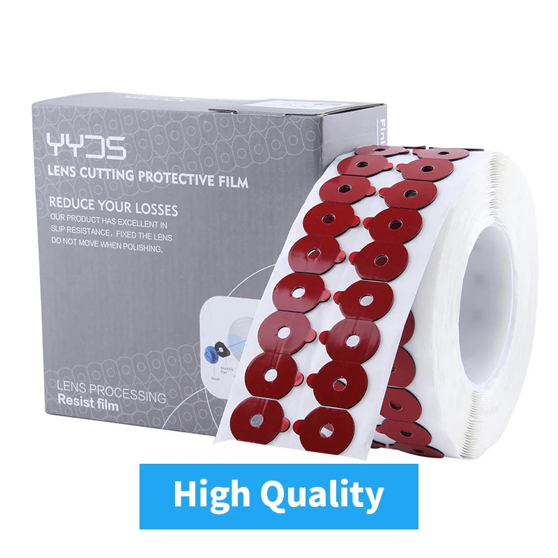 High Quality Double-sided Sticker Pastilles For Lens Adhesives Tape Red Protecting Glasses Processing Blocking Pads Optical