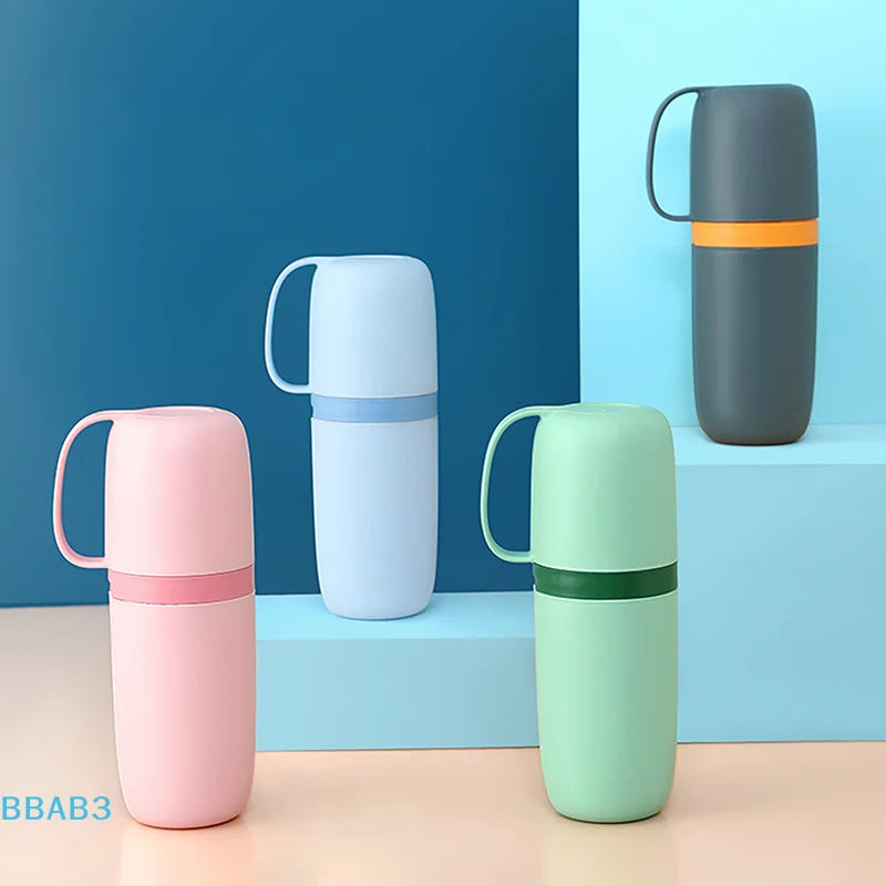 【B】Toothbrush Cup Travel Toothbrush Toothpaste Holder Simple Portable Mouthwash Cup For Business Trip Home Camping Acessor