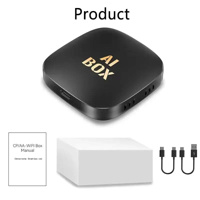 2025 CarPlay Smart Ai Box Android Wireless CarPlay Android Auto Adapter For Netflix For YouTube Car Intelligent Systems 5G WiFi