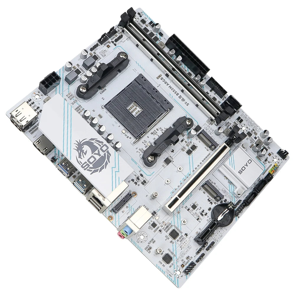 SOYO AMD B550M Gaming Motherboard USB3.1 M.2 Nvme Sata3 DDR4 Dual Channel Supports RYZEN R3 R5 R7 3000 4000 5000 CPU AM4 Socket