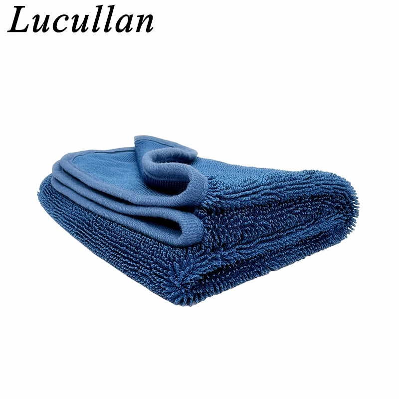Lucullan 60X90cm Single-Sided Twist Drying Towel Ultra Soft Korea Material Microfiber Car Cleaning Detailing Rags