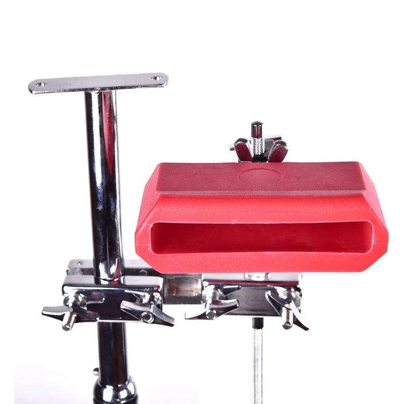 5 Inch Jam Block,Plastic Musical Percussion Block Compatible with Latin Drum Instrument (Red)-A63M