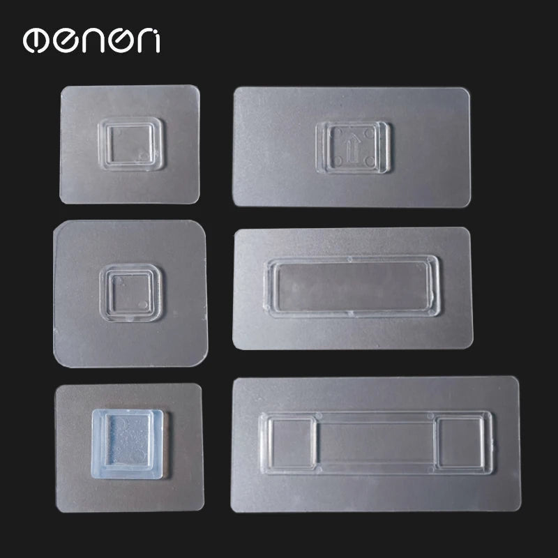Mengni Adhesive Sticker for Toothbrush Holder Towel Rack Bathroom Kitchen Shelf Nail Free Strong Glue for Wall Non Punch Patch