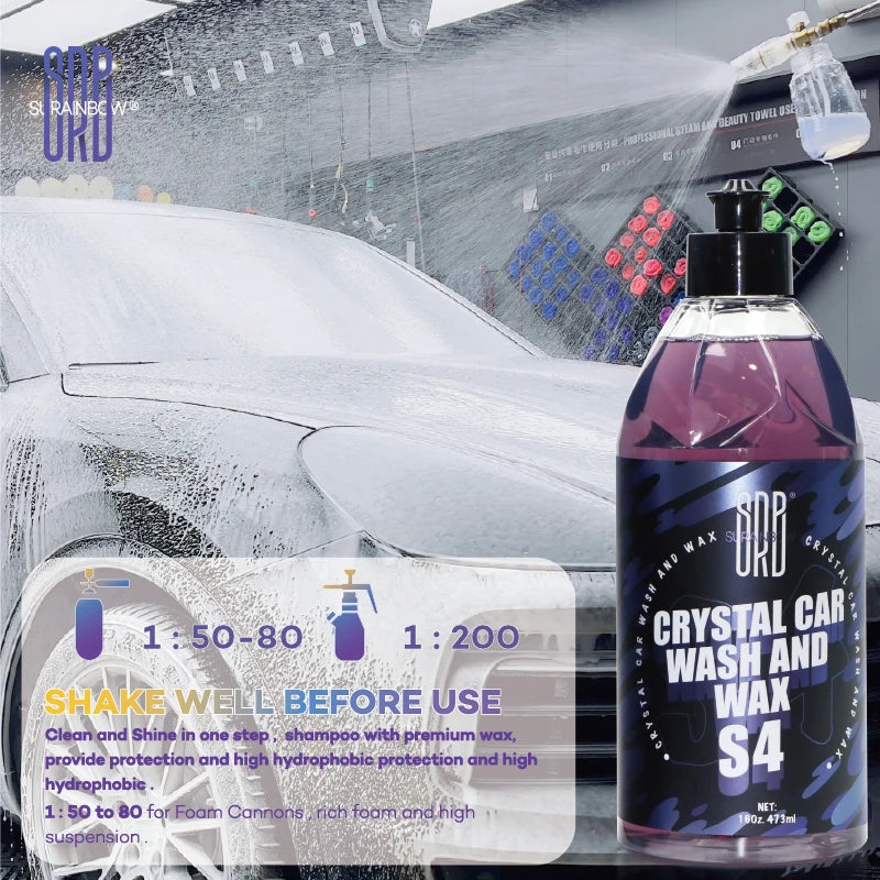 Ceramic Car Shampoo - Car Wash For Ceramic Coatings - Adds Hydrophobic Protection | Enhances Ceramic Coatings | Incredible Shine