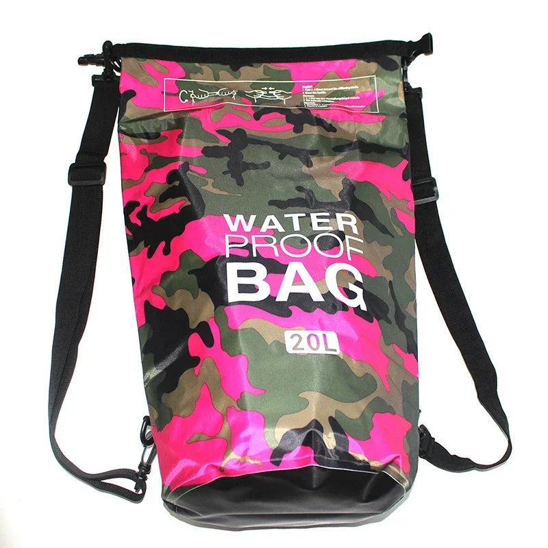 Men's and women's waterproof bags, outdoor sports bags, suitable for swimming, boating, kayaking, rafting and traveling