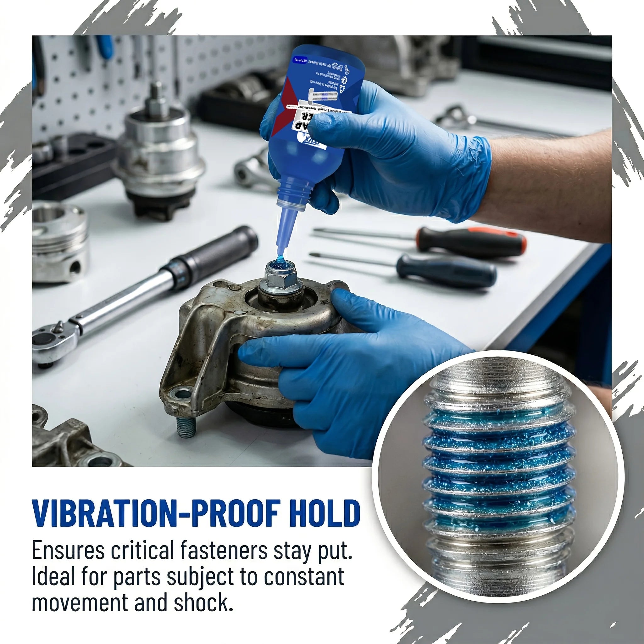 10g Mini Anaerobic Screw Adhesive - Removable Threadlocker - Ultra-High-Temperature, Shock-Resistant, Non-Slip Glue