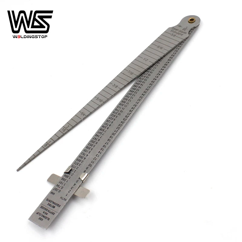 Welding Taper gage gauge Depth ruler stainless steel set gap hole inspection