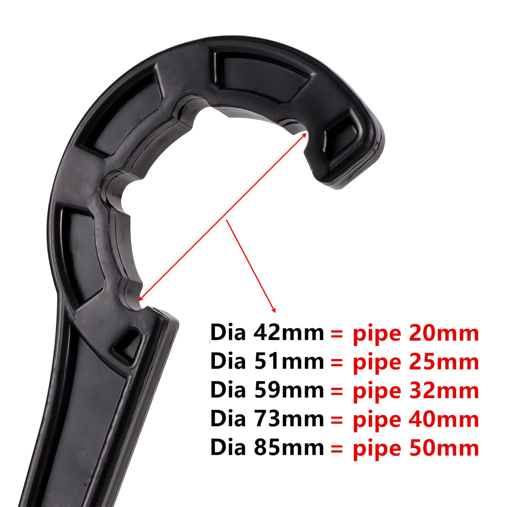20/25/32/40/50mm PE Pipe Fast Connecting Fittings Wrench PVC Tube Valve Lock Nut Special Wrench Irrigation Tubing Repair Tool