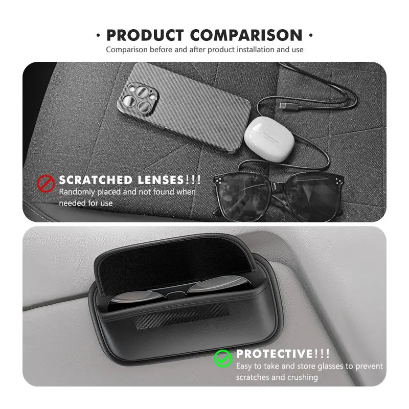 Car Glasses Box Sunroof Plate Sunglasses Clamp Storage Holder For BMW 1 3 5 Series X1 X3 X4 X5 X7 G20 G38 F20 F39 F48 E46