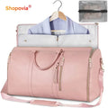 2 in 1 Convertible Garment Duffel Bag for Men Business Travel Suit Bag Large Capacity Weekend Overnight Bag with Shoulder Strap