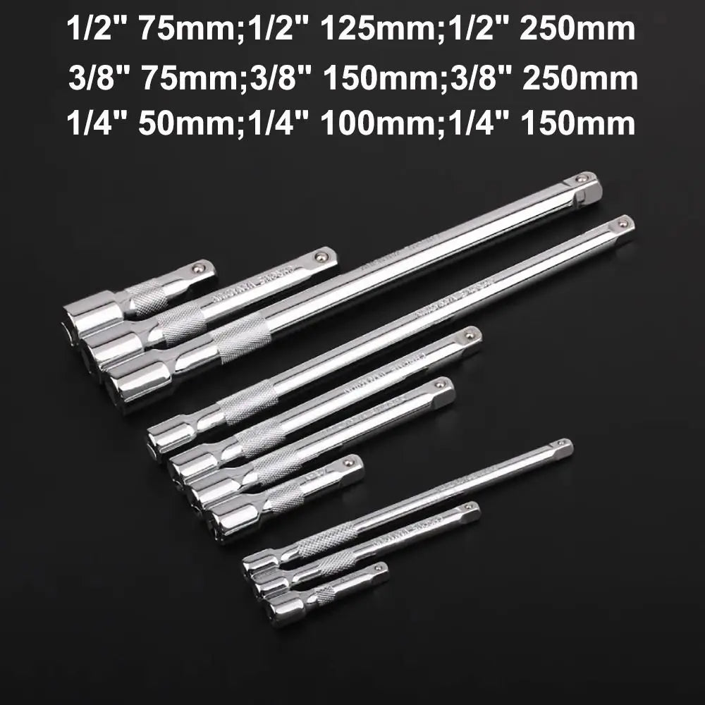 Hand Tool 1/4" 3/8" 1/2" Ratchet Wrench 50/100/150/250mm Professional Extension Bar Ratchet Wrench Extension