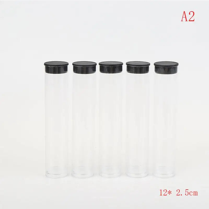 5 Pcs Clear Travel Toothbrush Case Storage Tubes With Lids Portable Toothbrush Holder For Travel/Camping/School/Home