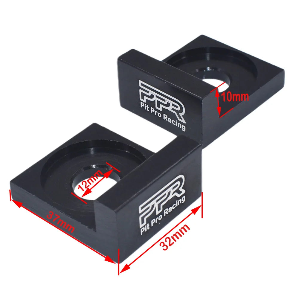12mm/15mm Aluminum CNC Chain Block Axle Tensioner Adjuster for 110 125cc PIT Quad Trail Dirt Bike ATV Dirt Pit Bike Motocross