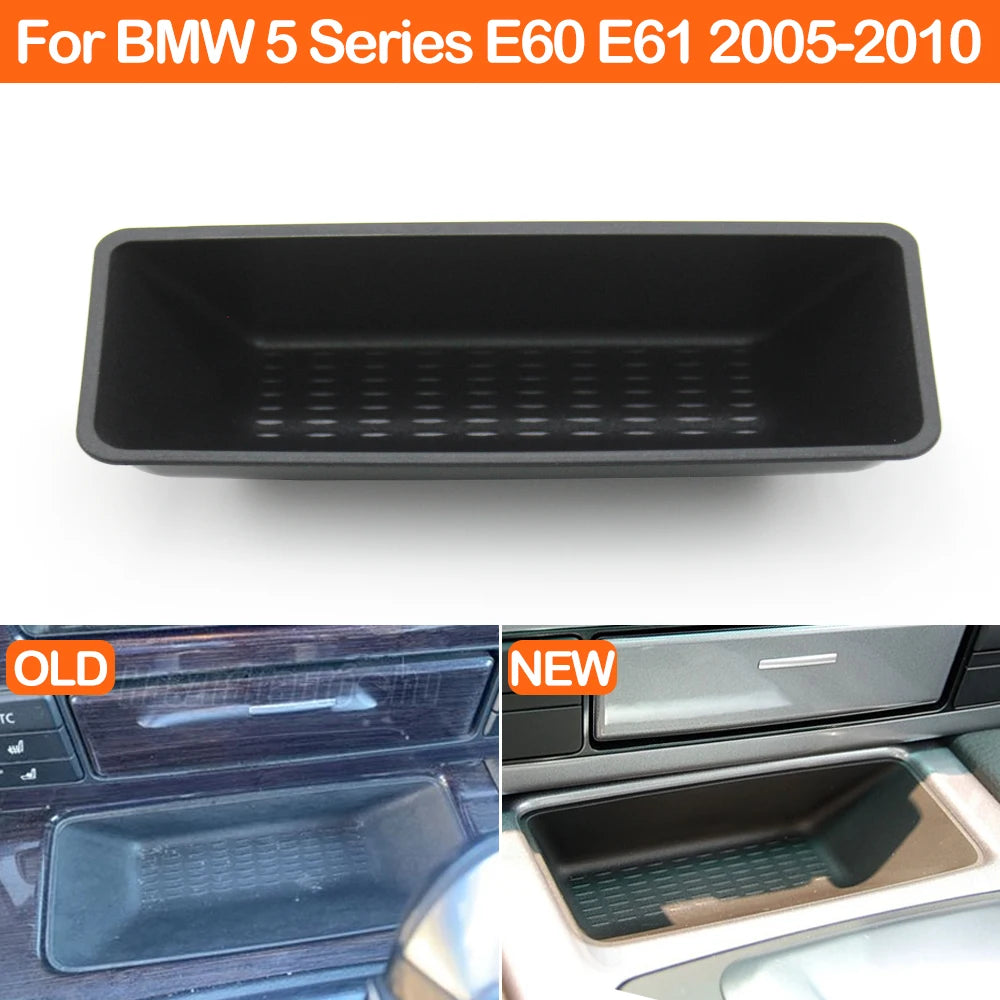 Car Center Console Front Storage Coin Glove Box Case Kit Cover Replacement For BMW 5 Series E60 E61 2005-2010 51166974707﻿