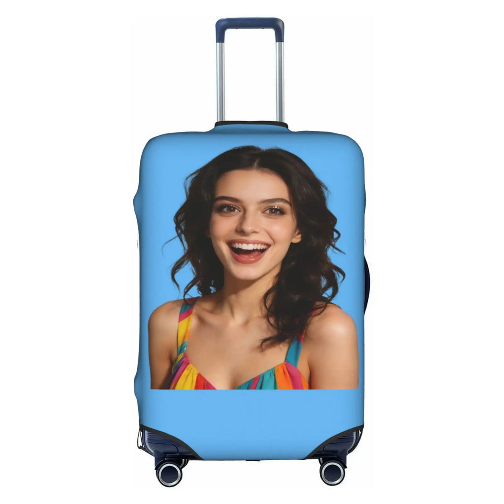Customize Text Luggage Cover Elastic Your Design Here Travel Suitcase Protective Covers Suit For 18-32 inch