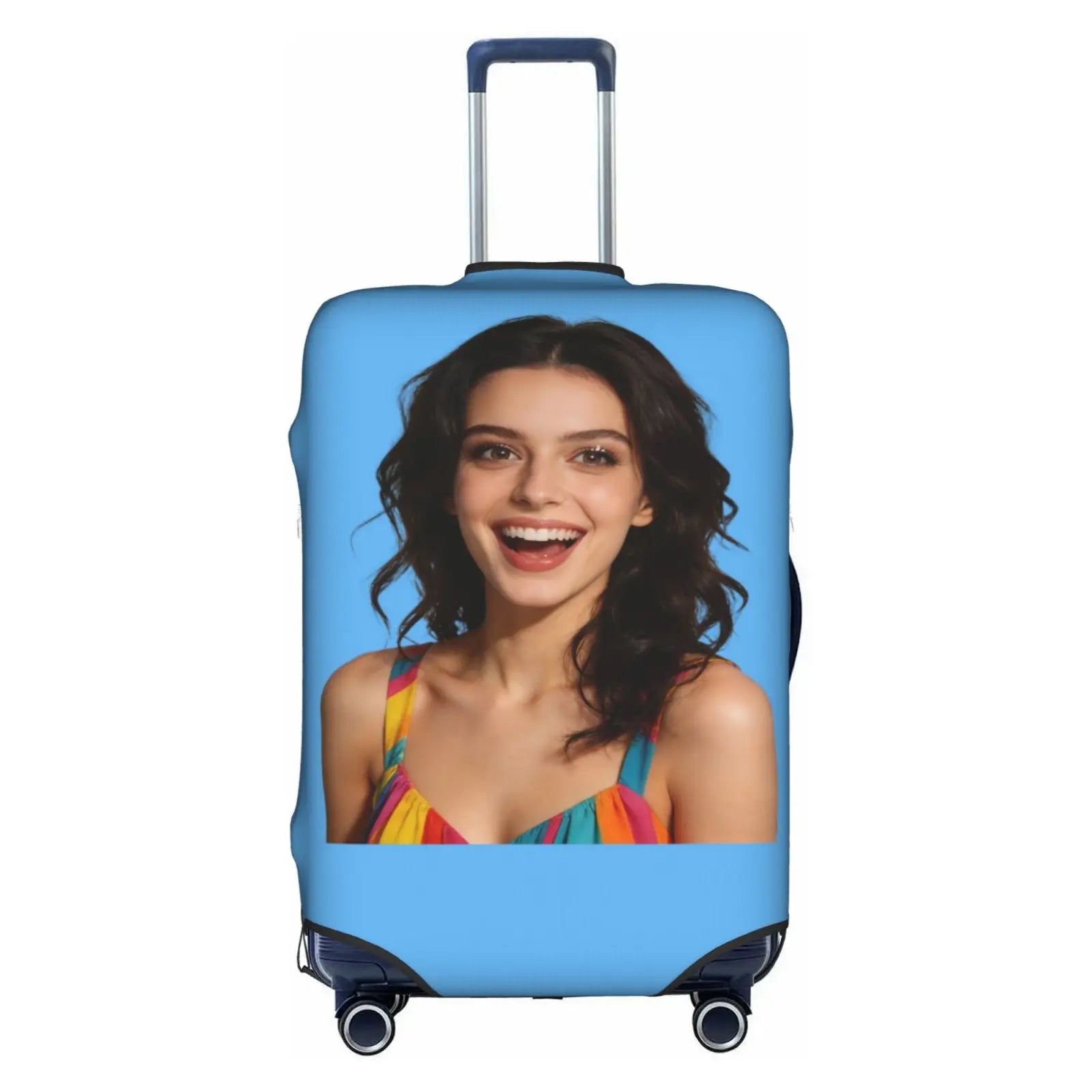 Customize Text Luggage Cover Elastic Your Design Here Travel Suitcase Protective Covers Suit For 18-32 inch