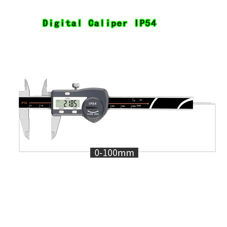 0-150 mm IP67 Waterproof Digital Vernier Caliper Ruler Vernier Caliper Micrometer Digital Calipers 0.01mm Waterproof and anti co
