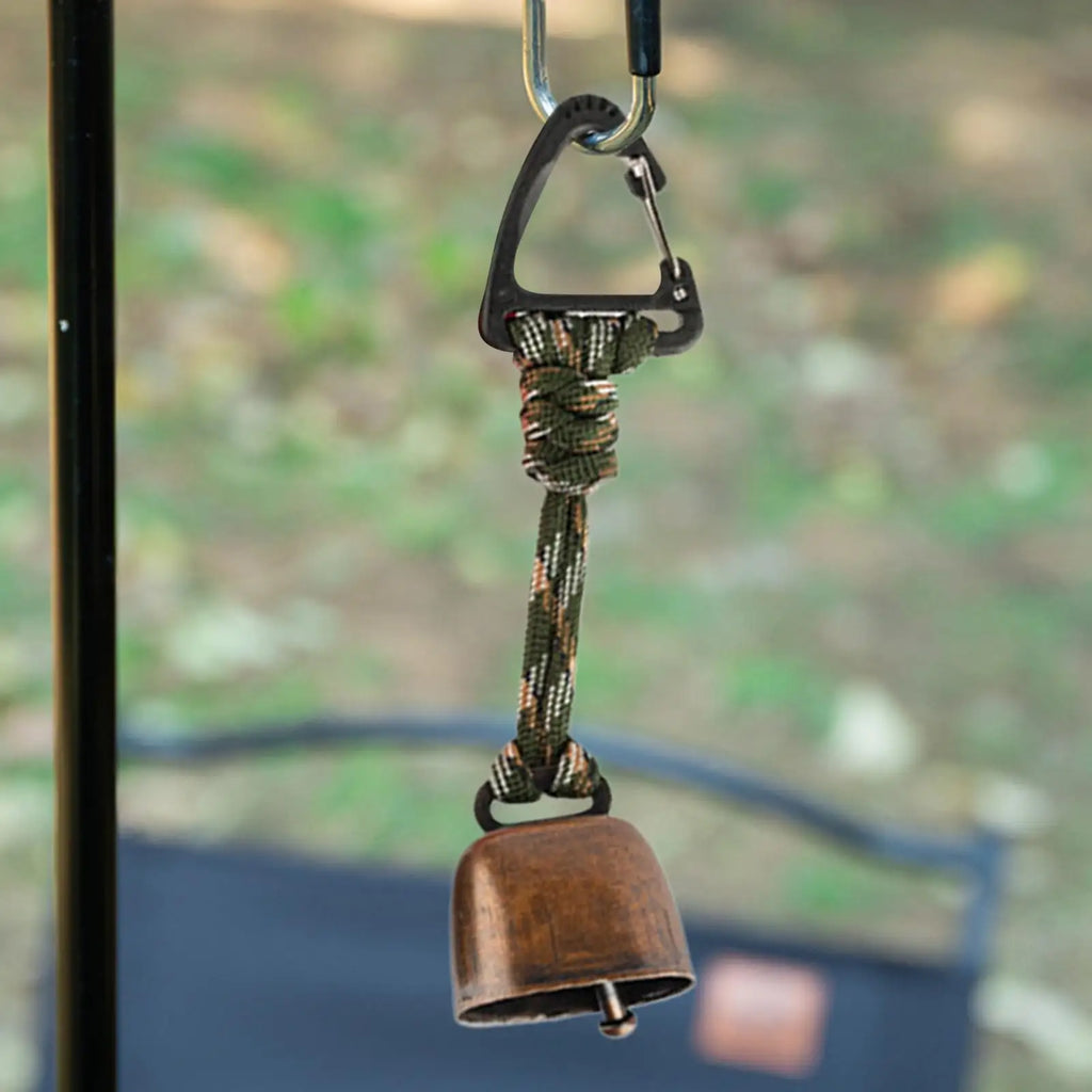 Bear Safety Bell with Carabiner, Anti-Lost Wildlife Alert Hiking Accessories for Outdoor Camping hikking Backpacking