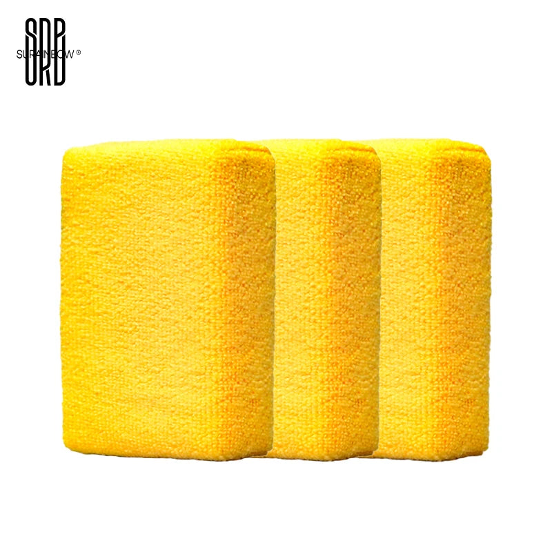Microfiber Applicator Pads, Premium Microfiber Sponge, Car Wash Sponge and Cleaning Pads, Perfect for Effortless Wax, Sealant