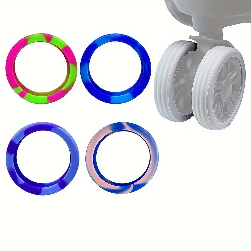 8Pcs/Set Luggage Wheels,Silent Protective Cover,Suitcase,Travel Box,Wheels,Anti-skid Cover,Wear-resistant Rubber Cover