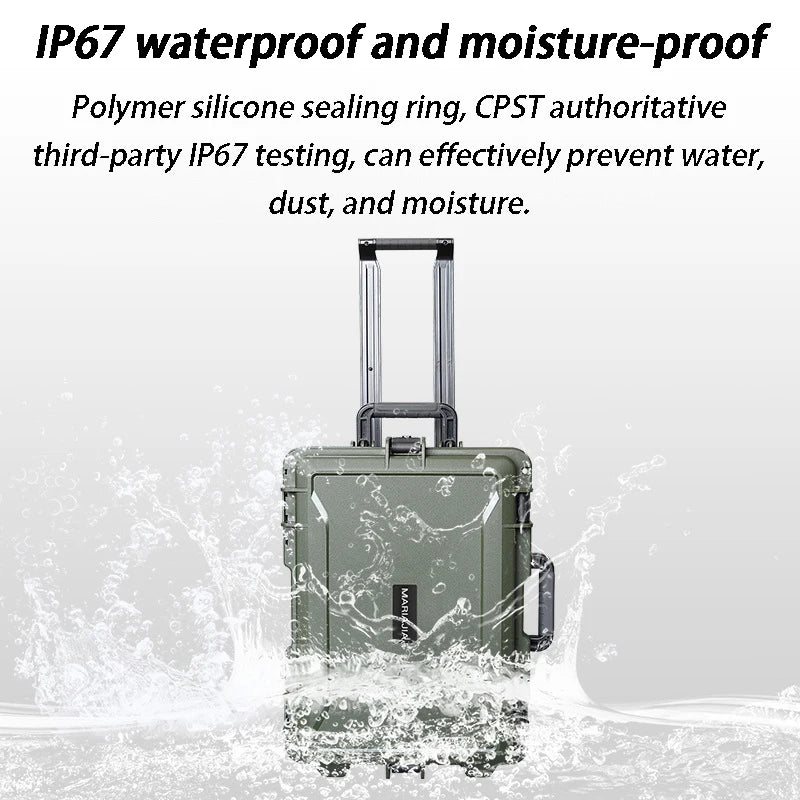 Pull Rod Protective Box Multifunction Precision Instrument Safety Protection Boxes Waterproof Photography Equipment Storage Box