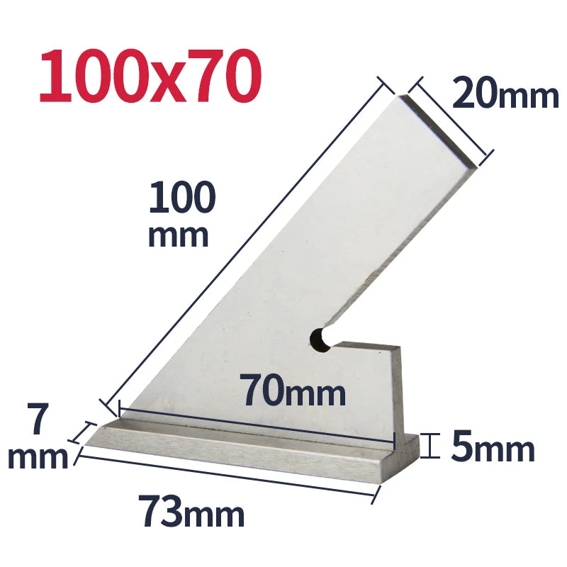 45 Degree Flat Edge Square Ruler For Carpentry Measurment Try Square Carpenter Tools Woodworking Metal Angle Ruler Set Squares