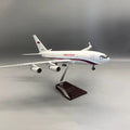 New 46cm Russian Il-96 Airplane Model Toy Kit with Landing Gear Wheels Light For Collections and Displays or Gift