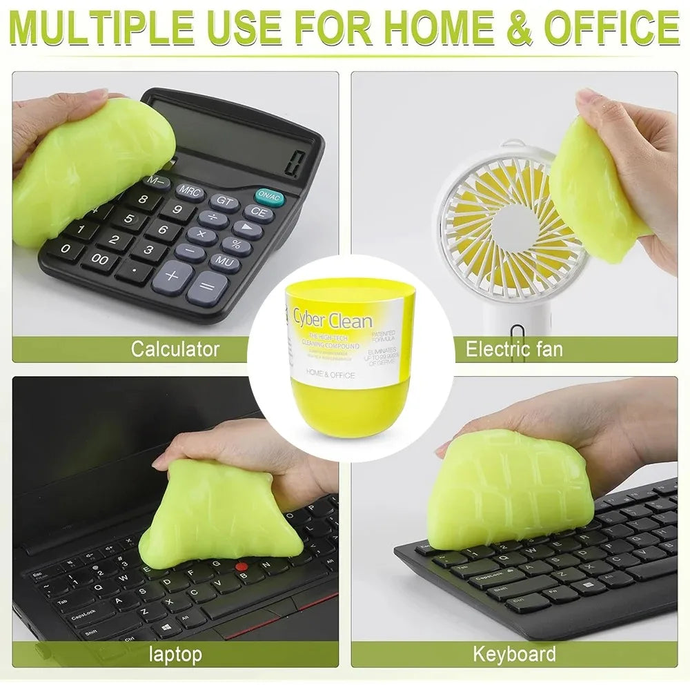 160g Car Cleaning Gel Air Vent Computer Keyboard Dirt Dust Remover Slime Magic Mud Antibacterial and Universal Glue Wash Tool
