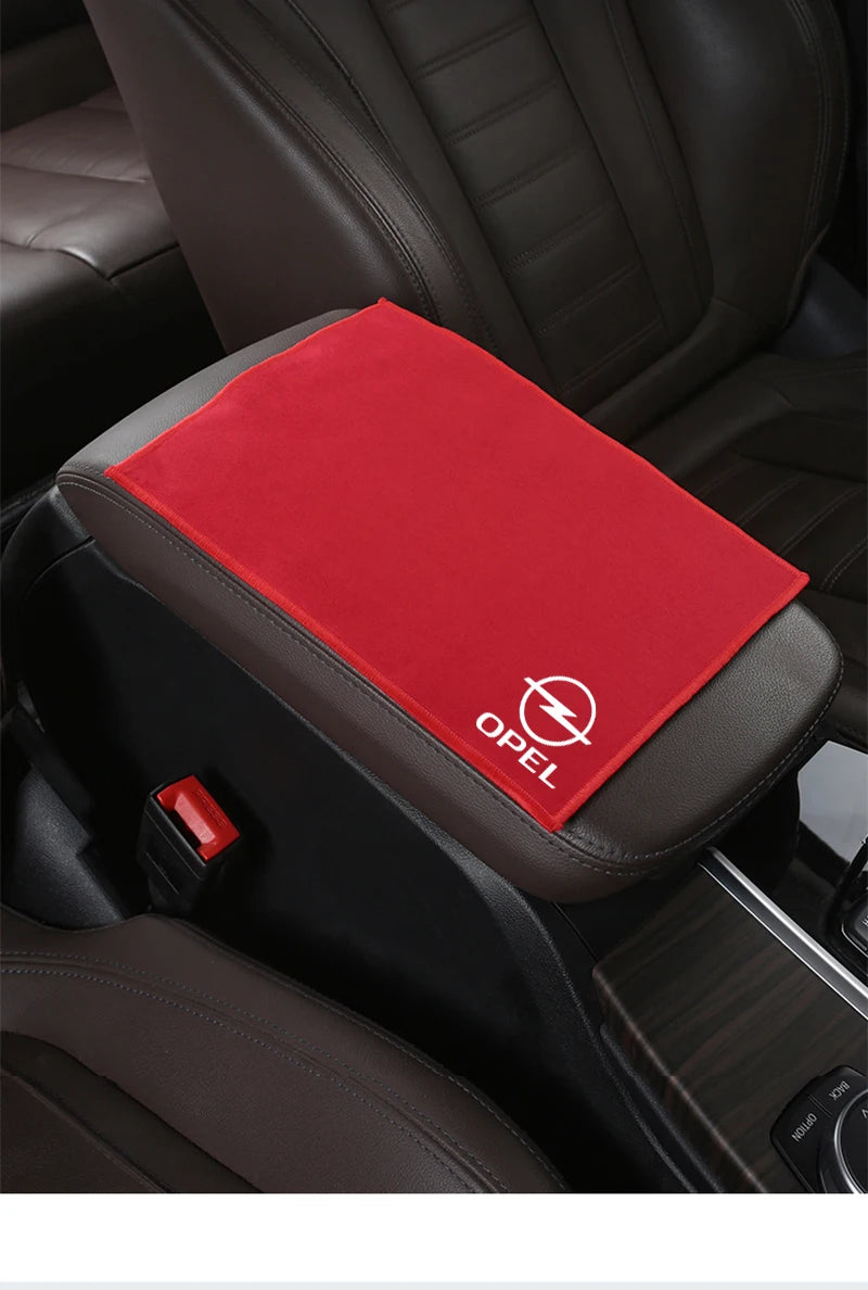 Suede Fleece Microfiber Towel Car Logo Cleaning Rag Cloth For Opel Corsa D Astra Insignia Vauxhall Vectra H G J Antara C Zafira