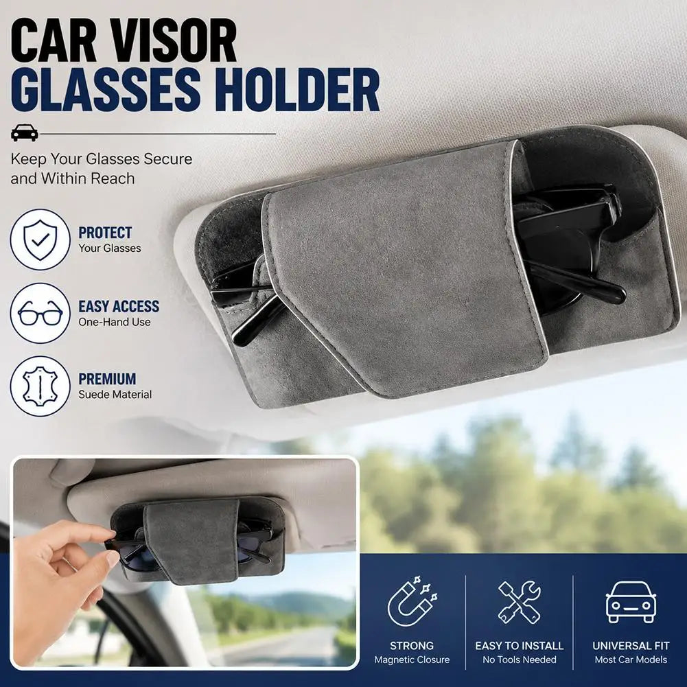 Car sunglasses case premium suede sunglasses frame wear-resistant sunglasses protective case universal automotive parts
