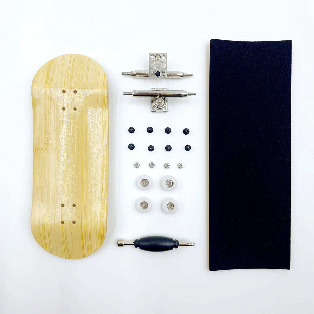 34mm Complete Fingerboard Handmade Deck Single Axle Truck CNC Bearing Wheels