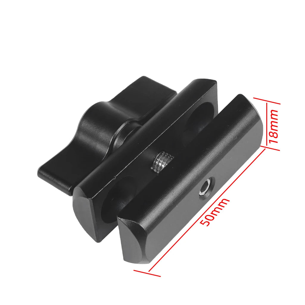 13mm/15mm/17mm/20mm Ball Head Adapter Clip Mount for Gopro Hero 11 10 9 Action Camera Car Auto Mounting Bracket Recorder Sucker