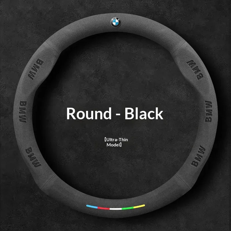 Car Suede AntiSlip Steering Wheel Cover For BMW M E39 E46 E60 E70 E90 E91 G05 F10 F15 F20 F30 G20 G30 X1 X3 X4 X5 X6 X7 M3 M4 M5