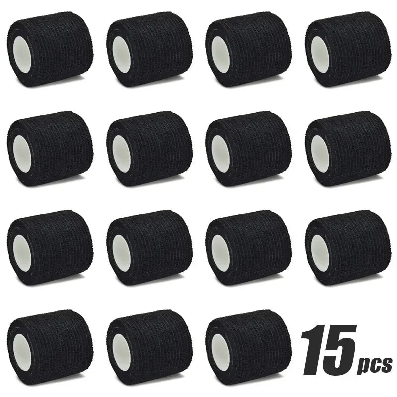1-15pcs 2.5/5/7.5/10cm*4.8m Gauze Bandage Self-adhesive Breathable Elastic Bandages Sports Fixing Finger Wrist Leg Baby Care