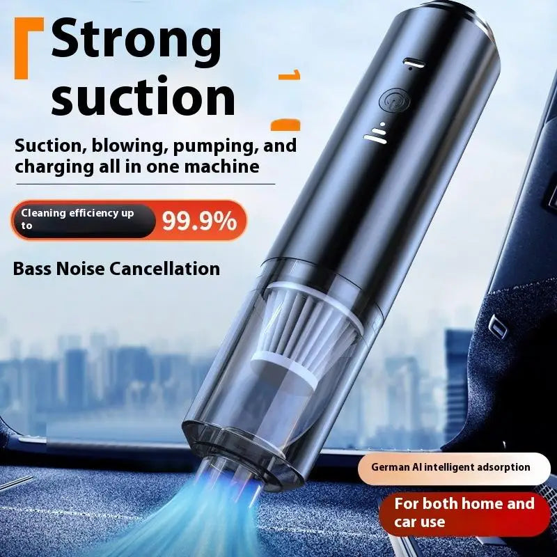 Wireless Dual Purpose Suction And Blowing Vacuum Cleaner Dual Use For Home And Car High Power Powerful Vacuum Cleaner Black