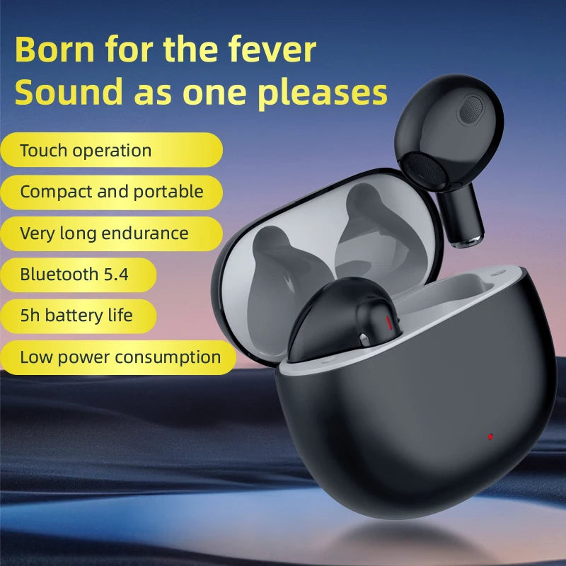 Wireless Bluetooth Earphones AI Translation Earbuds 144 Languages Real Time Translator HiFi Stereo Business Headset Low Latency
