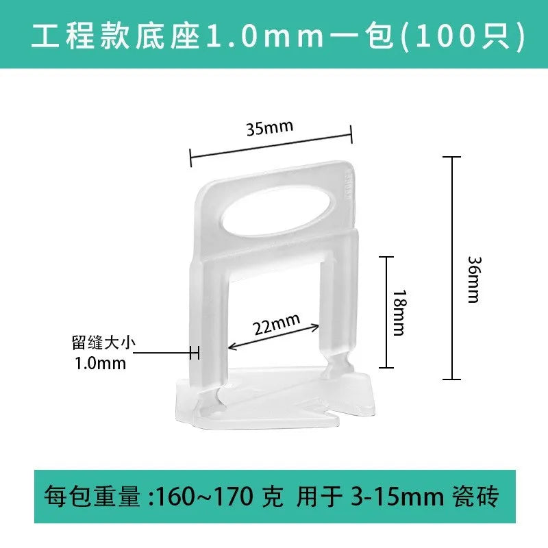 100PCS Red/ Black Plastic Wedges Ceramic Tile Leveling System Tiling Floor Wall  Carrelage Construction Tools Building