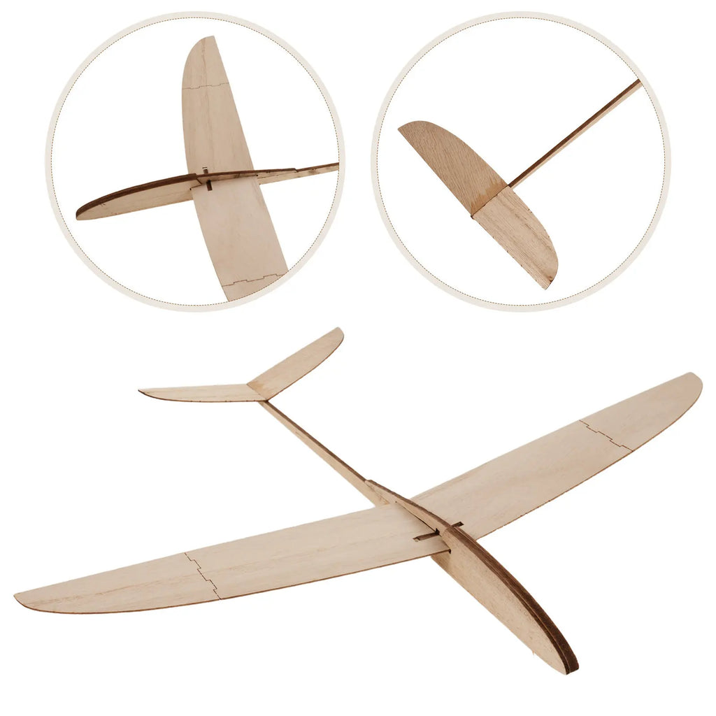 2Pcs Wood Airplane Gliders DIY Paintable Craft Set Handmade Wooden Glider Planes Kids Classroom Birthday Activity Flying Glider