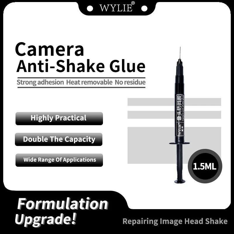 WYLIE 1.5ml Camera Anti-Shake Glue Universal Fixed UV Adhesive For Flat Lend Face For Phone Repair Liquid Tool