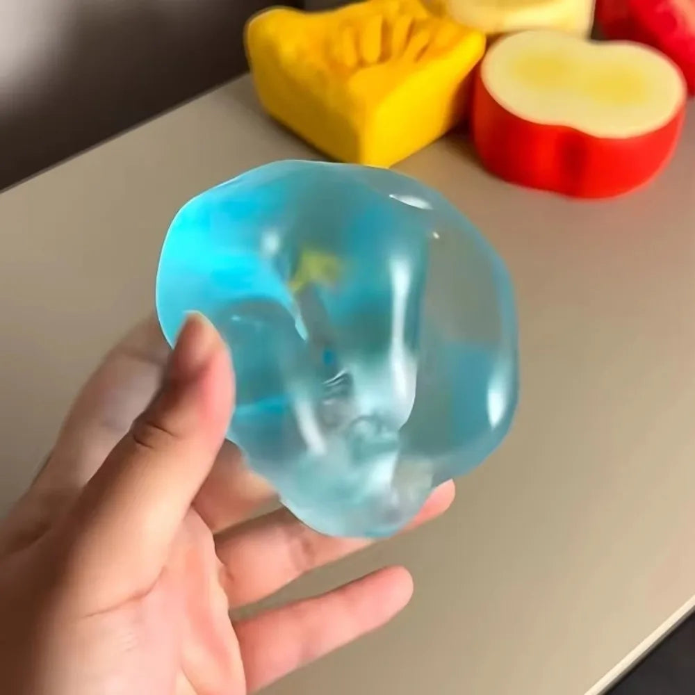 Moldable Stress Ball Squishy Toy Slow Rising Decompression Sensory Toy for Adult Moldable Squishy Pearl Coconut Oil Squeeze Toy
