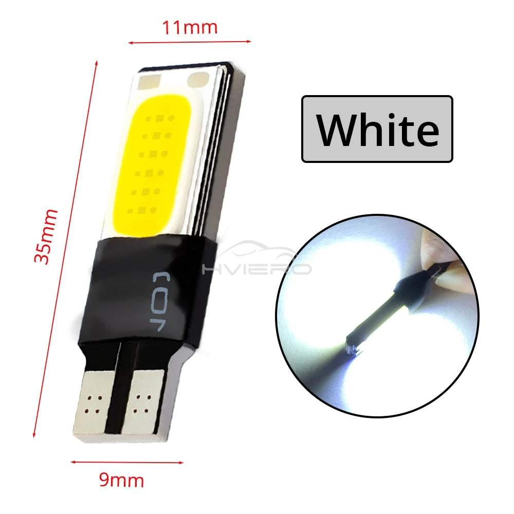 2/4/10/20pcs Car Led Light W5W 194 12V Canbus Auto T10 COB Accessories Interior Bulb Backup Brake Parking Turn Signal Trunk Lamp