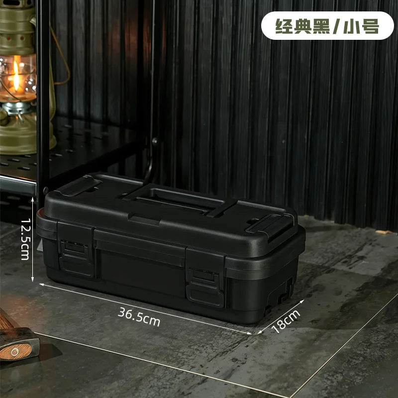 Tool storage box, gardening toolbox, painting tool storage, hardware set storage, plastic thickening, car mounted layering