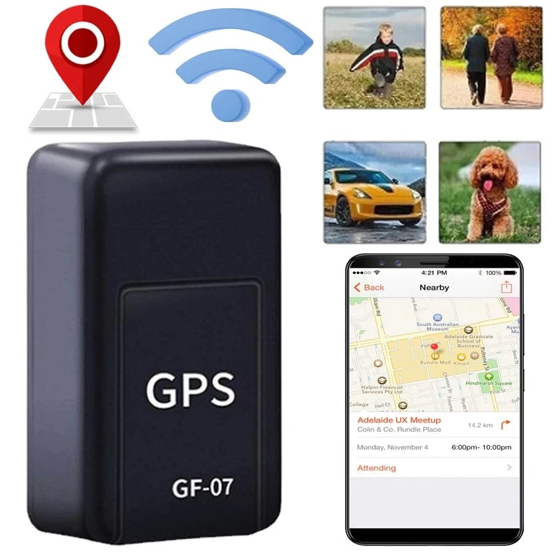 Mini GF07 GPS Car Tracker Real Time Tracking Anti-Theft Anti-lost Key Pet Locator Strong Magnetic Mount SIM Message Positioner