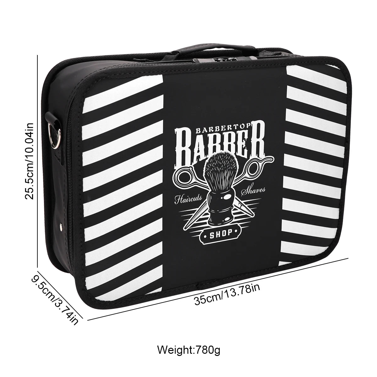 Large Capacity Barber Tool Storage Bag Multi-Function Organizer for Haircut Scissors Clippers Combs Styling Tools Valise Case